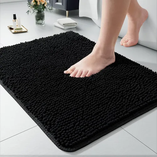 Miniatura 59 de LOCHAS Alfombra de Baño de Lujo Lanuda Tapete de Baño 24 x 17 Pulgadas, Alfombras de Baño Lavables Antideslizantes para Baño y Ducha, Alfombras