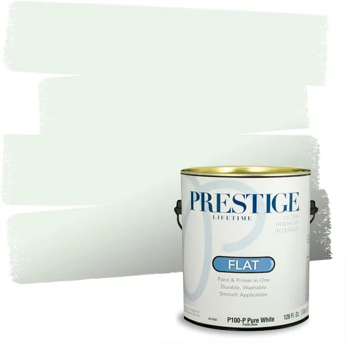 Miniatura 46 de PRESTIGE Pintura exterior e imprimación en uno, aloe, plano, 1 galón