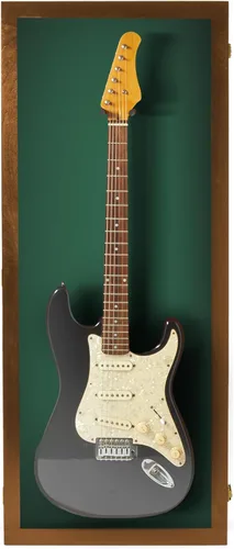 Miniatura 23 de PENNZONI Vitrina para guitarra eléctrica, estuche acrílico para guitarra eléctrica, soporte de pared, estuche de pared para guitarra hecha de marco