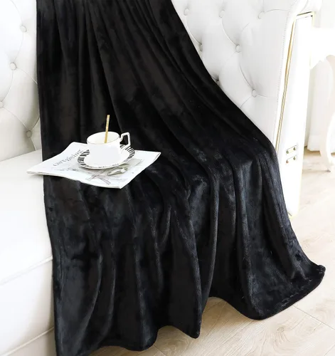 Miniatura 2 de TASTHROW - Manta decorativa de vellón de franela, grande, acogedora, ligera, gruesa, para todas las estaciones, adecuada para mujeres, hombres