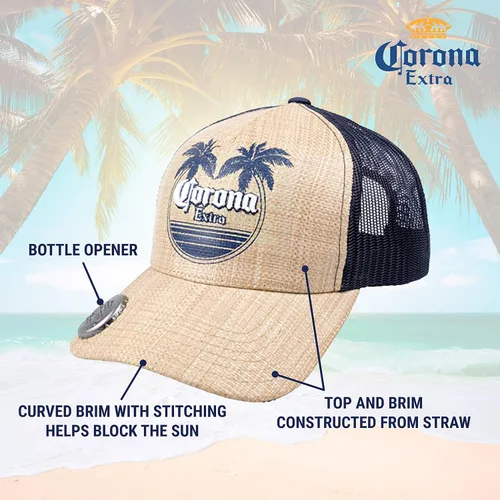 Miniatura 4 de Corona - Gorra de béisbol ajustable de malla con ala curvada
