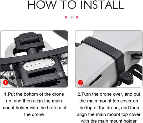 Miniatura 6 de Tren de aterrizaje flotante de agua y tren de aterrizaje pierna ajuste para DJI Mini 2 SE/Mini 2 extensor plegable accesorios para drones