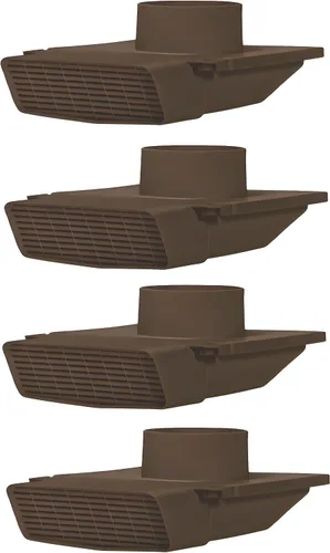 Miniatura 9 de PreVent-It Soffit Ventiladores de 4 pulgadas, diseño único que evita que el aire húmedo vuelva a entrar en casa, rejillas de ventilación exteriores