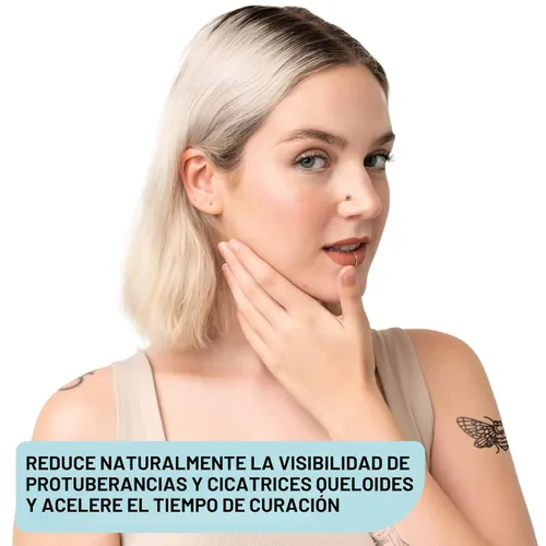 Miniatura 3 de BASE LABORATORIES Gel Eliminador de Protuberancias Queloides Tratamiento Natural para Protuberancias de Piercing y Gel para Cicatrices Queloides
