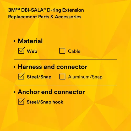 Miniatura 7 de 3M DBI-SALA Extensor de anillo en D de poliéster de 18