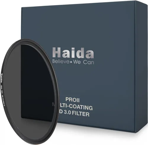 Haida ND3.0 (1000x) Filtro para cámara 10-Stop Slim Pro II Vidrio óptico multicapa impermeable resistente a los arañazos Filtro fotográfico SLR