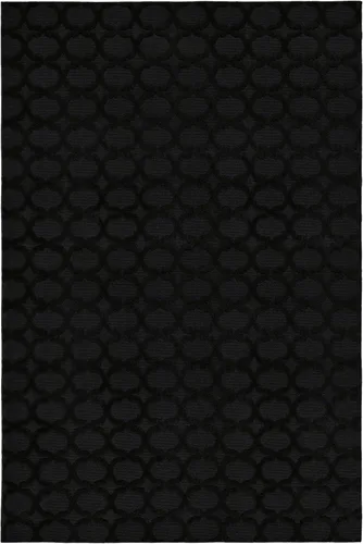 Miniatura 312 de Garland Rug Sparta - Alfombra antideslizante de polipropileno de 2 pies x 12 pies, color negro, ideal para salas de estar y pasillos, elegante