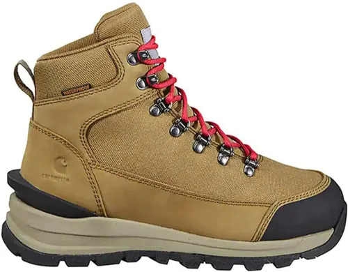 Miniatura 14 de Carhartt Botines de cuña de 6 pulgadas impermeables con punta suave para mujer, Negro