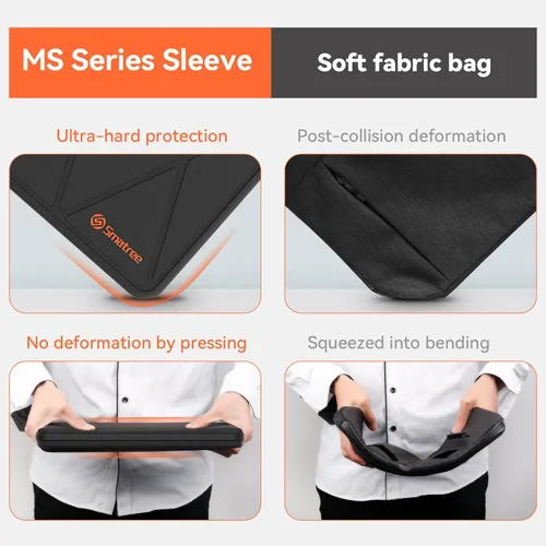 Miniatura 6 de Smatree MS23T Funda protectora dura EVA con soporte compatible para HP Pro x360 Fortis 11 G11/G10/G9 de 11.6 pulgadas, HP Fortis 11 G9 Q/x360 11 G3
