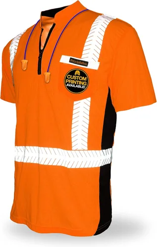 Miniatura 9 de KwikSafety - Camisas de seguridad de manga corta premium [collares de lujo] Clase 2 Hi Vis Camisas para hombres ANSI OSHA Camisas de alta