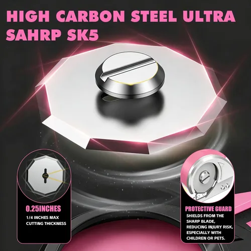Miniatura 5 de Syluris Cortador de cartón, tijeras eléctricas inalámbricas, cortador de cajas eléctrico de 4.2 V con luz LED y bloqueo de seguridad, cortadores