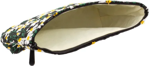Miniatura 2 de Bolsas de maquillaje PAZIMIIK para bolso con cremallera, estuche cosmético, negro (Daisy Black), Floral