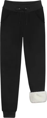 URATOT 1 paquete de pantalones deportivos con forro de sherpa para mujer, con bolsillos, cálidos, para invierno, pantalones deportivos con forro