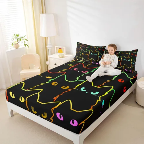 Miniatura 9 de Erosebridal - Juego de sábanas con mapa mundial tamaño TwinXL, juego de ropa de cama azul para niños y niñas, sábana bajera con mapa de varios
