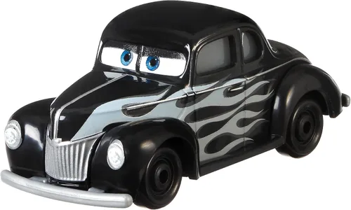 Disney Cars Toys Hot Rod Junior Moon, miniatura, juguete coleccionable de coche de carreras basado en películas de coches, para niños de 3 años en