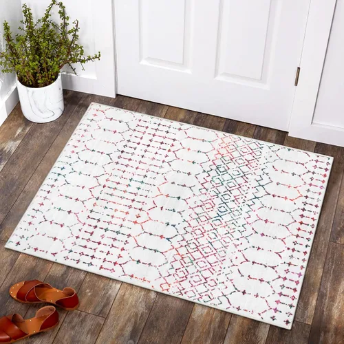 Miniatura 40 de Lahome Alfombras marroquíes para pasillos 2x8 Beige Alfombra de pasillo lavable antideslizante resistente a las manchas Alfombra de cocina