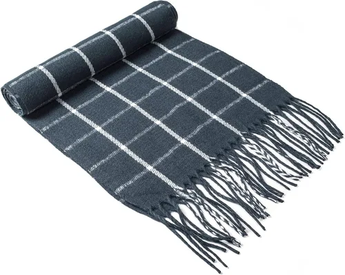 Miniatura 15 de Alpine Swiss Bufanda a cuadros para hombre, ultra suave, chal de invierno, cálido, ligero, para clima frío