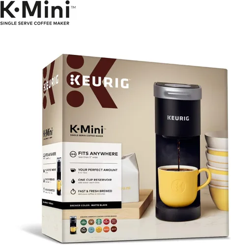 Miniatura 13 de Keurig K-Mini CoffeeFeer, Brewer Single Sirve K-Cup POD Coffee, de 6 a 12 oz. Tamaños de preparación, negro K-mini negro