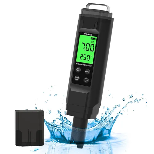Miniatura 11 de Pruebador de Agua de Hidrógeno 4 en 1 pH, H2, ORP y Temp, Medidor de pH Medidor de ORP Probador de Hidrógeno para Agua con ATC y Retroiluminación