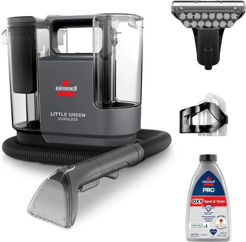 BISSELL Little Green - Limpiador profundo portátil e inalámbrico con batería de iones de litio de 25V y tecnología Battery-Boost, 3682
