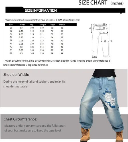 Miniatura 6 de Y2K Jeans - Pantalones de mezclilla para hombre, estilo hip hop, estilo vintage, bordados, estilo gótico, recto, holgados, pierna ancha
