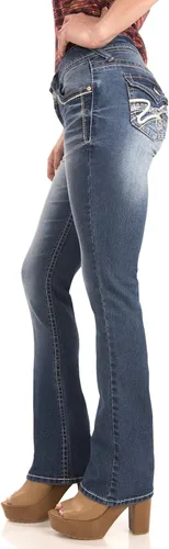 Miniatura 3 de WallFlower InstaStretch Legendary Jeans con ajuste clásico y corte de bota para mujer