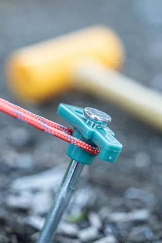 Miniatura 6 de SE Juego de estacas de metal resistente para tienda de campaña, paquete de 10, clavijas de acero galvanizado de 10.5 pulgadas para anclaje seguro