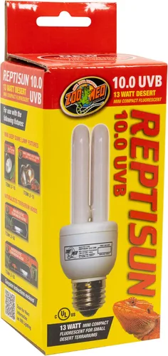 Miniatura 2 de Bombilla fluorescente Zoo Med ReptiSun de 10.0 UVB, mini compacto (de 13 vatios), 0