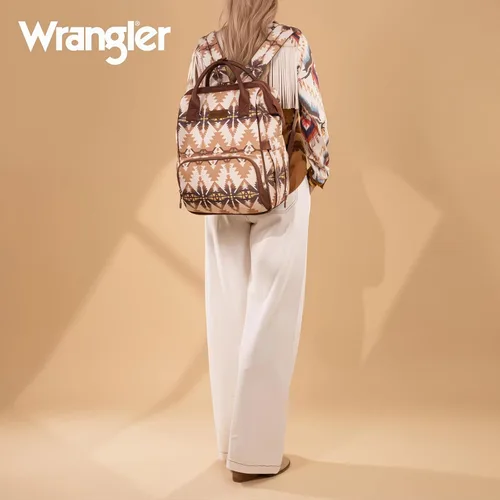 Miniatura 6 de Mochila para pañales Montana West Wrangler Callie con correas para cochecito, bolso de viaje multifunción para bebé al estilo sureño WG2210-9110TN