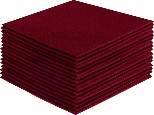 Miniatura 94 de FabricLA Hojas de fieltro acrílico para manualidades, cuadrados de fieltro precortados suaves de 4 x 4 pulgadas (3.9 in x 3.9 in), utiliza hojas
