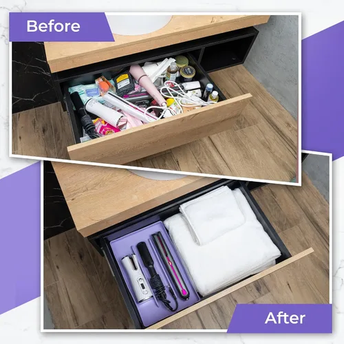 Miniatura 7 de Organizador de herramientas de silicona para el cabello – Alfombrilla resistente al calor y soporte para secadores de pelo, secadores de pelo