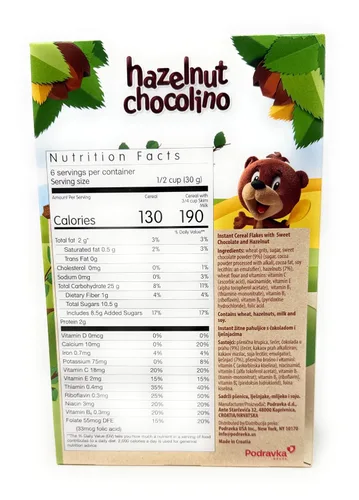 Miniatura 2 de Podravka Lino Copos de Cereales Chocolate Avellana - 7.05 oz