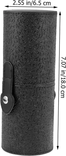 Miniatura 8 de Makeup Brush Canister Elegant Black Cosmetic Tool Storage Case for Professionals and Travel Space-saving Design Portable and Lightweight Anti-slip