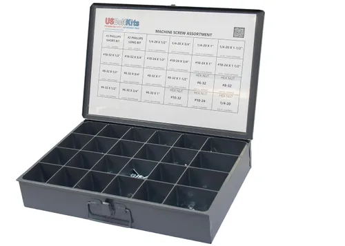 Miniatura 2 de El kit surtido de tornillos de máquina incluye puntas Phillips, 2,410 piezas Phillips Pan Head