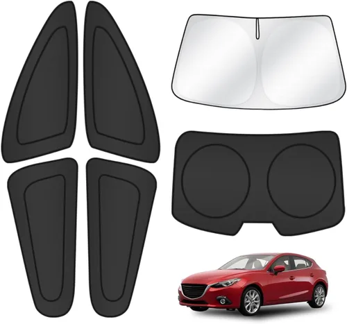 Miniatura 83 de T TGBROS Parasol para parabrisas para Honda Civic 2022-2025 2026, parasol grueso con bloqueo UV y opaca, para privacidad, plegables, 8 accesorios