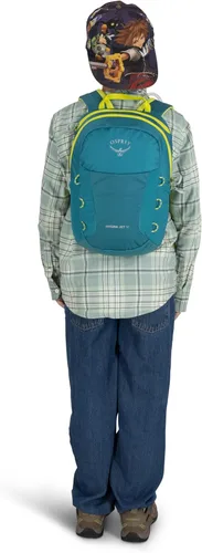 Miniatura 8 de Osprey HydraJet - Mochila de senderismo para niños (12 litros) con depósito hidráulico, toldo verde Dosel verde