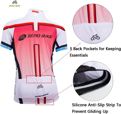 Miniatura 77 de Jersey de ciclismo para mujer, de manga corta, secado rápido, transpirable, para montaña.