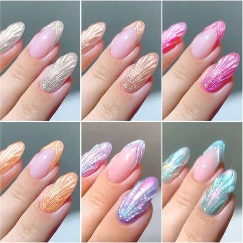 Miniatura 3 de Gel de uñas sólido constructor, 6 colores no pegajosos para esculpir 3D para arte de uñas, pegamento de extensión de uñas, kit de uñas duras