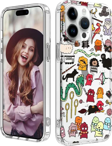 Miniatura 9 de ZQWY Funda compatible con iPhone 14/iPhone 13, estética transparente con diseño con protector de pantalla, protector de lente de cámara, a prueba