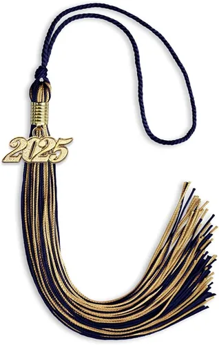 Miniatura 311 de Endea Graduation - Borla de doble color mixto con fecha dorada (negro/dorado antiguo, 2021)
