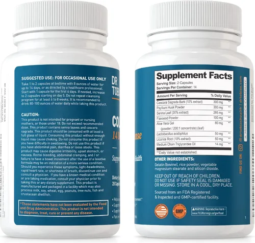 Miniatura 9 de Dr. Tobias Colon 14 Day Cleanse & Liver 21 Day Cleanse Suplementos con fibra, hierbas y probióticos, Solarplast, alcachofa, cardo mariano, apoya