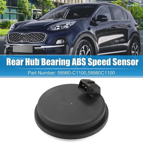 Miniatura 2 de X AUTOHAUX Cojinete de cubo trasero ABS Sensor de velocidad para Hyundai Veloster N Tucson Sonata W/O AWD, Kia Sportage 2WD 58980-C1100 - Tapa