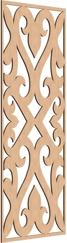 Miniatura 133 de Keene Paneles de pared decorativos de madera con calado, 9 3/8 pulgadas de ancho x 24 3/8 pulgadas de alto x 1/4 de alto, roble rojo rojo (Red Oak)