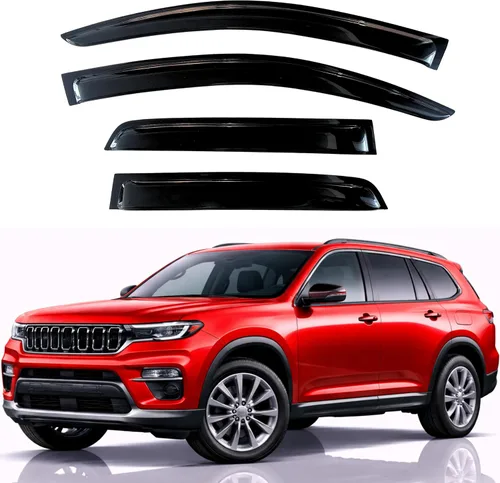 Miniatura 175 de KPY Visor de ventana compatible con Hyundai Tucson 2021-2025, 4 piezas de deflector de ventilación para ventana lateral, estilo Mugen, protector