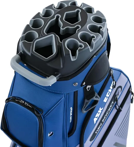 ASK ECHO Bolsa de carrito de golf T-Lock 2024 con organizador de 14 vías, bolsa de carrito premium con asas y cubierta para lluvia, para hombres