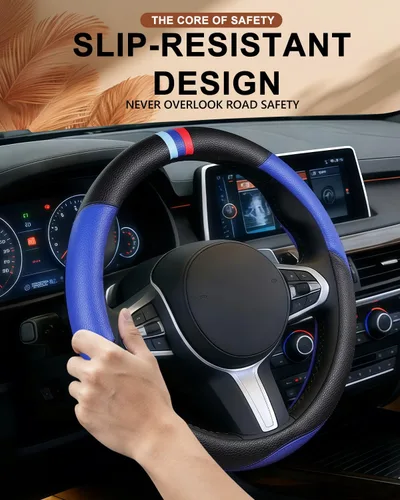Miniatura 3 de Funda personalizada para volante de automóvil para BMW X1, X2, X3, X4, X5, X6, X7, i3, i4, i5, 14.5-15 pulgadas (beige)