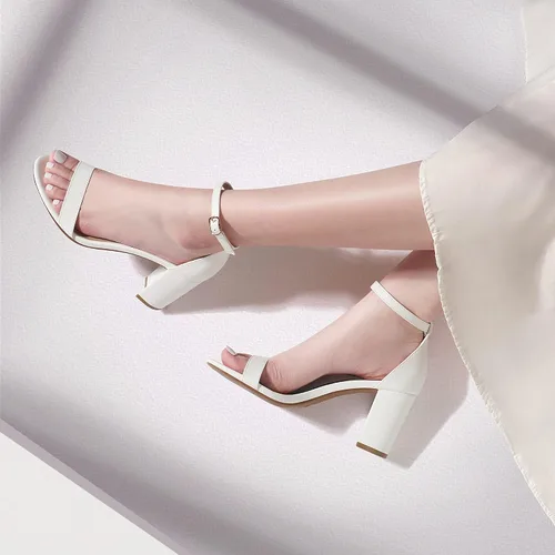 Miniatura 5 de DREAM PAIRS - Sandalias de tacón grueso y bajo para mujer