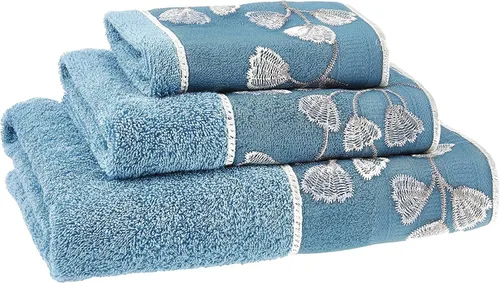 Zahari Home Capri - Juego de toallas de baño de 3 piezas, toalla de baño, toalla de mano y toalla facial, decoración moderna, hermoso diseño único,