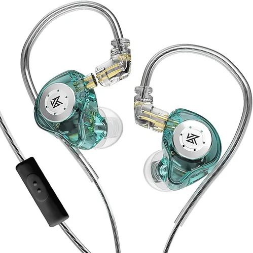 Miniatura 4 de senleeor KZ EDX PRO - Auriculares de doble circuito magnético de 0.394 pulgadas, auriculares senleeor KZ 1DD Deep Bass con cables de pin C Negro