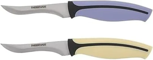 Miniatura 22 de Farberware – Cuchillo Santoku Precise Slice para pelar, 3.5 pulgadas, color rojo